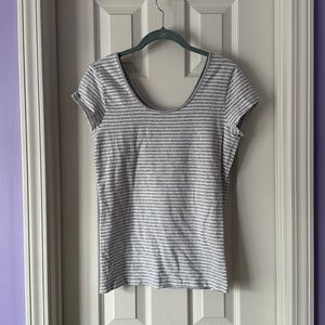 Gap fitted striped top